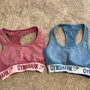 Two gymshark unpadded bras